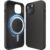 BEMMY Capa Capinha Para iPhone, Capa de Silicone Líquida Magnética para iPhone Compatível com Mag-safe (Preto-15)