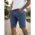 Bermuda Jeans Masculina Skinny Super Lycra Linha Premium