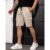 Bermuda Masculina Bolso Cargo Com Cordão E Elástico