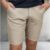 Bermuda Sarja Masculina Slim Chino Social Algodão 100% Vrn