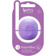 BETA Hidratante Labial BAUNILHA 9,5g – Hidratação profunda para seus lábios, com aroma de Baunilha, feito com ingredientes naturais, com fator de proteção solar, design prático e sofisticado