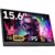 Bettdow Monitor Portatil 15,6”, FHD 1080P Monitor Portátil Conectado Com USB C Dupla/HDMI, IPS Extensor De Tela para Notebook com VESA e Suporte giratório de 90°, Plug and Play
