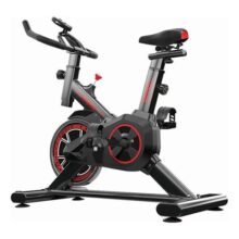 Bicicleta Ergométrica Bike Academia Spinning X11 cor preto e vermelho