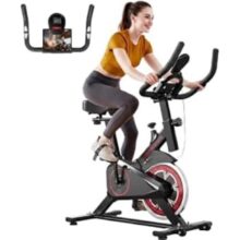 Bicicleta Ergométrica Bike Spinning Silenciosa Premium p/Casa Academia | Fitness, Emagrecimento e Cardio | Assento Ajustável, Painel Monitor, Regulagem de Carga, Design Confortável Bike Ergometrica