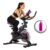 Bicicleta Ergométrica Fitness Para Cardio E Musculação 6kg Inercia Com Base Cor Preto E Rosa Marca Sevenfit Preto-rosa