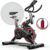 Bicicleta Ergométrica Fitness para Cardio e Musculação 6kg Inercia com base Cor Preto e Vermelho Marca Sevenfit