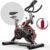 Bicicleta Ergométrica Fitness para Cardio e Musculação com base Cor Preto e Vermelho Epsilon Marca Redfin 8kg Inercia