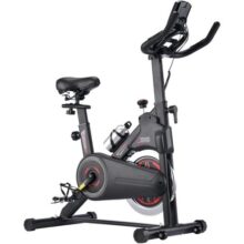 Bicicleta Ergométrica Spinning, Volante De Inércia 8kg Silencioso, Pedais De Alumínio, Resistência Ajustável, Assento e Guidão Reguláveis, Estrutura Reforçada, Até 130kg