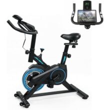 Bicicleta Spinning Ergometrica New Speed Q20 – Silenciosa, Suporte Ipad, Compacta, Ideal para Treino em Casa e Emagrecimento