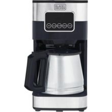 BLACK+DECKER Cafeteira Elétrica 110 V Inox, Filtro Permanente e Lavável, Capacidade 1,5 L, Ate 38 Cafézinhos, Painel Digital, Modelo CM350G-BR
