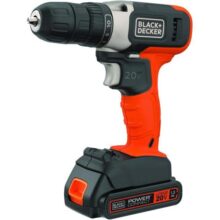 BLACK+DECKER Furadeira e Parafusadeira, Parafusadeira com Luz de Led, Modelo CD702C1, 20V