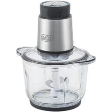 BLACK+DECKER Processador de Alimentos Antiaderente em Inox, Gourmand Gris, Modelo MP300G, 220V