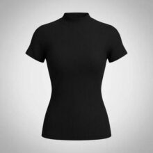 Blusa Básica Ribana Canelado Premium Casual Moda Gringa Basi