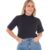 Blusa Feminina Camiseta Gola Alta T-shirt Algodão