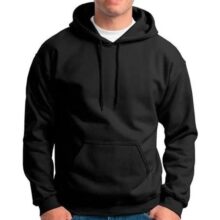 Blusa Frio Moletom Sem Estampa Liso Unissex Top (M Preto)