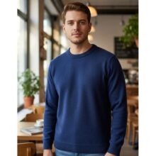 Blusa Tricô de Lã Sueter Gola Careca