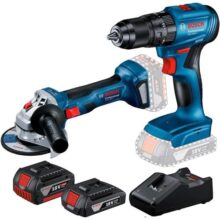 Bosch Combo Furadeira GSB185-LI + Esmerilhadeira GWS180LI 2B
