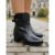 Bota Casual Feminina 73210 Com Salto Bloco Preto Mooncity
