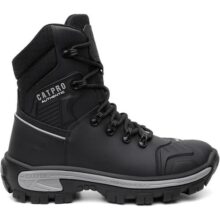 Bota Tática Combat, Couro Legítimo, 18cm De Cano, Solado Antiderrapante