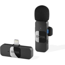 BOYA Microfone de lapela sem fio para iPhone,iPad,smartphone,minilapela,microfone,grampo,para gravação vídeo,podcast,