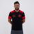Braziline Nova Zico Retro Camiseta Masculino Preto+Vermelho Tam M