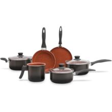 Brinox – Jogo de Panelas Antiaderente Ceramic Life 6 Peças Easy – Carbono