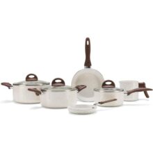 Brinox – Jogo de Panelas Antiaderente Ceramic Life 6 Peças Smart Plus – Vanilla