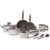 Brinox, Jogo de Panelas Brinox 10 Peças Ceramic Life Nevada Champanhe