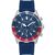 Bulova Relógio esportivo masculino de quartzo com cronógrafo de 6 ponteiros com pulseira de silicone 24 horas data d