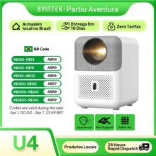 BYINTEK LOVE U4 Smart Mini Projetor de Home Theater 4K 1080P Vídeo Android WIFI para Cinema de Smartphone