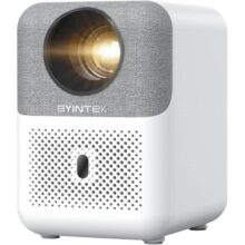 BYINTEK Projetor U4, Suporta 4K 1080P Full HD, Foco Automático, WiFi Inteligente e Projetor BT 5.0, Alto-falante Bluetooth, 400 ANSI Lumens, Adequado