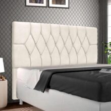 Cabeceira Analu Cama Box Estofada Madeira