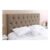Cabeceira De Cama Box Kasabela Paris Casal 140cm X 58cm Camurça Café Com Leite