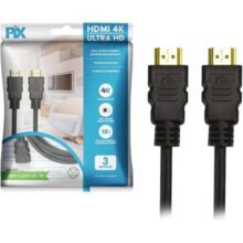 Cabo Hdmi 2.0 4K Hdr 19P 3M Gold, Preto