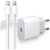 Cabo Usb-C-Lightning + Fonte Carregador 25W Turbo Compatível iPhone X Xr SE 11 12 13 14 Premium LAGUS IMP.