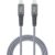 Cabo USB-C + USB-C I2GO 2m 3A Nylon Trançado Chumbo – I2GO PRO