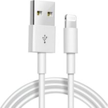 Cabo USB para Lightning Reforçado 1M Compatível com iPhone 6 7 8 X Xs 11 Se 12 Xr 13 14 Pro Max Carregamento Turbo