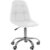 Cadeira Base Giratória Office Eiffel Botonê Ajustável Cor:Branco