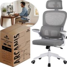 Cadeira de escritório design ergonômico com suporte lombar