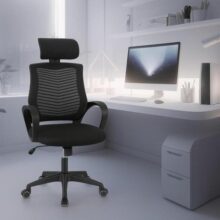 Cadeira de Escritório Ergonômica Diretor Com Apoio de Cabeça