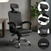 Cadeira de Escritório Ergonômica Giratória Tela Mesh