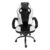 Cadeira de escritório Mymax MX0 gamer ergonômica preta e branca com estofado em tecido sintético