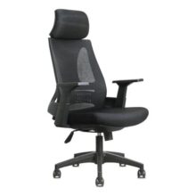 Cadeira De Escritório Rivatti Presidente NR17 Ergonômica Premium Toledo Cor Preto