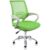 Cadeira de Escritório Secretária Base Cromada com Rodinha Fortt Lisboa Verde – CSF02-VD (Verde)