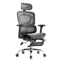 Cadeira Escritório Ergonômica Bt07 Com Apoio Suporte Lombar