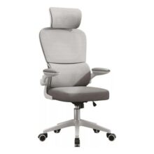 Cadeira Escritório Ergonômica G500 Luvinco Cor Cinza Com Suporte Lombar Estofado Mesh