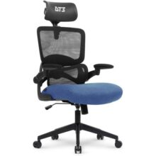 Cadeira Gamer DT3 GTL, ergonomica revestimento tecido Max2Weave™ + Mesh DT3 Vintex-Y™, apoio cabeça 2D, Braço retrátil ate 90º+rotação de até 180°, suporta até 110kg e altura máx. de 1,80m (Blue)