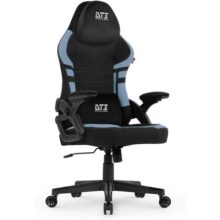 Cadeira Gamer DT3 GX, reclinável, apoio de cabeça ajustável, apoios de braços com ajuste de profundidade, revestimento em tecido Max2Weave, suporta até 110 e altura máx. de 1,75m (Blue)