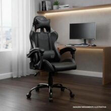 Cadeira Gamer Tgt Heron Tc2, Preto, Tgt-hrtc-bl03 Couro Sintético