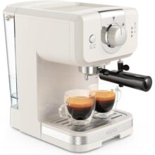 Cafeteira Elétrica Arno OPIO Soleil Steam & Pump Marfim SCSP 1,2L, com Bico Vaporizador e 15 BAR de Pressão, 110V